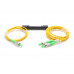 FCA-FCA102-SM-OHZFP1090 FCAPC光纖1分2單模分光器1090 FC1分2單模分光器 FBT分路器 FC1分2光纖分路器電信級 一分二尾纖式 1分2 光纖一分二FC APC